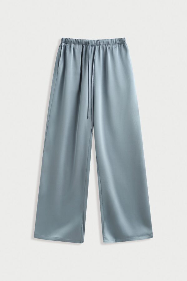 Satin Pants Blauw