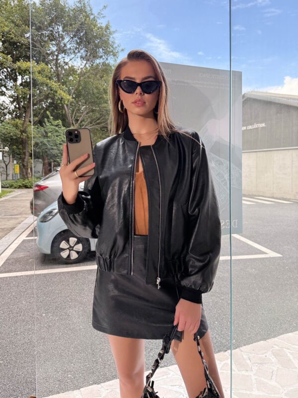 Chloe Bomber Zwart