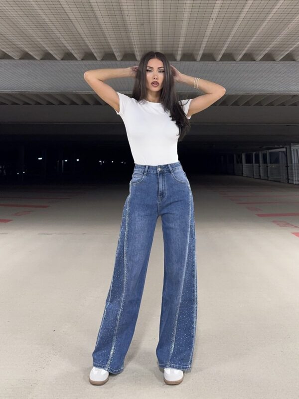 Glitter Jeans Blauw (7356-1) PRE-ORDER 16/9