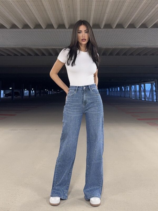 Glitter Jeans Blauw (7360-1) PRE-ORDER 16/9