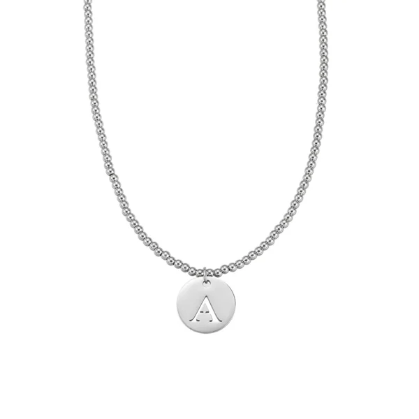Letter Ketting Zilver