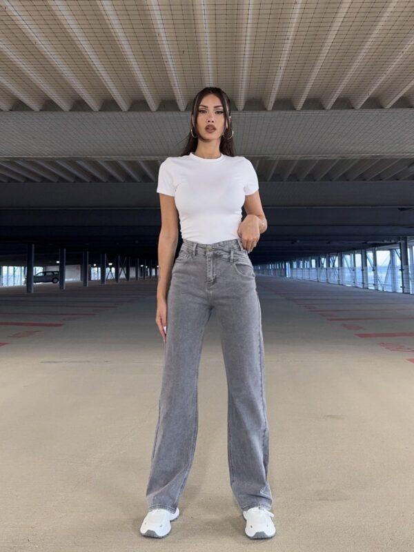 Straight Jeans Grijs (9087-13)