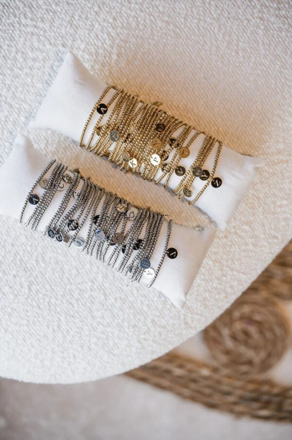 Letter Armband Zilver