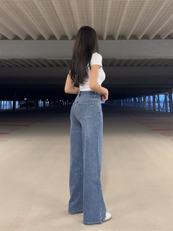 Glitter Jeans Blauw (7360-1) PRE-ORDER 16/9 - Afbeelding 2