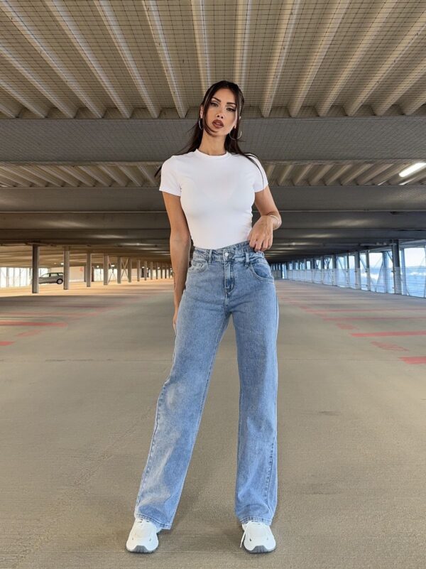 Straight Jeans Blauw (9087-1)