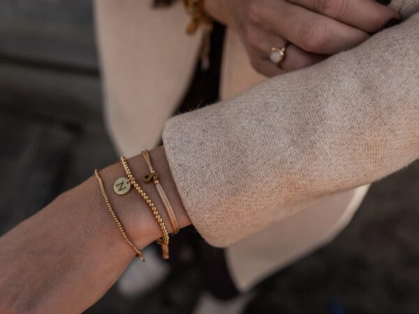 Letter Armband Goud