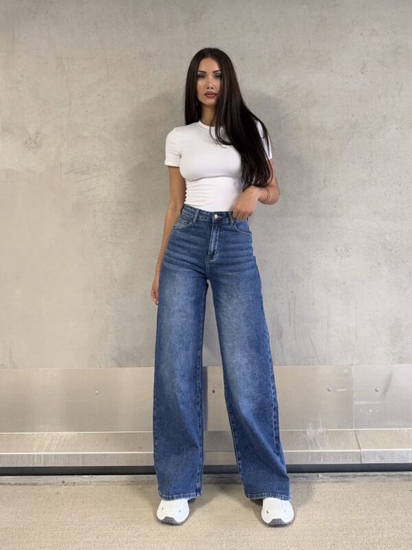 Wide Jeans Blauw (9091-5)
