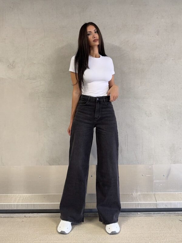 Wide Jeans Grijs (9091-12)