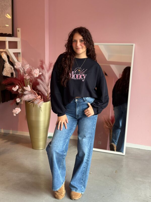 Old Money Sweater Donker Blauw