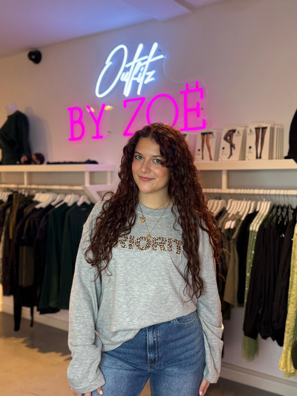 Priority Sweater Grey/Leopard