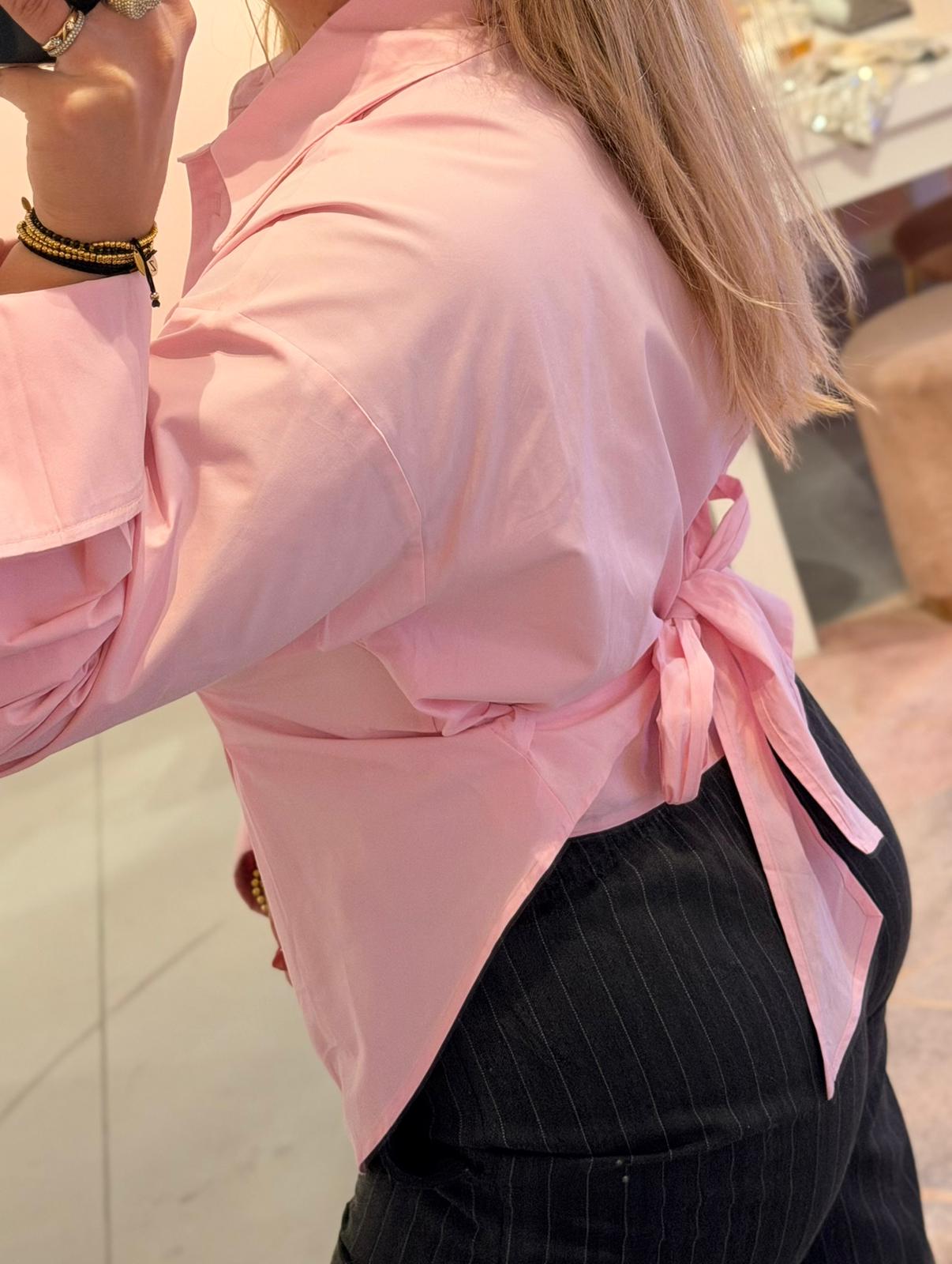 Maeve Bow Blouse Roze - Afbeelding 2