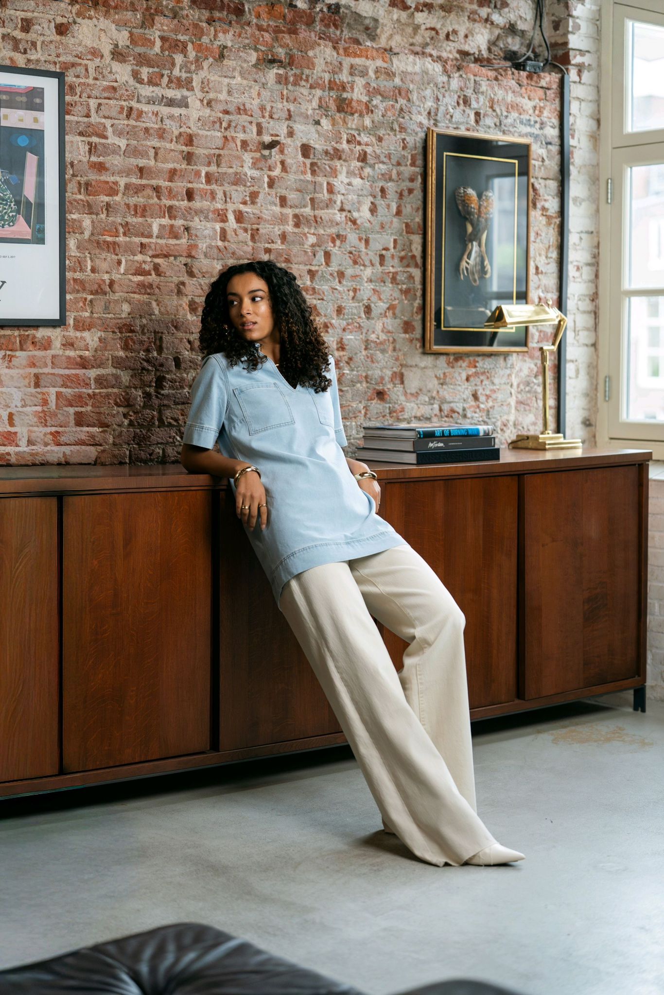 Tall Jeans Beige #9136-6 - Afbeelding 3