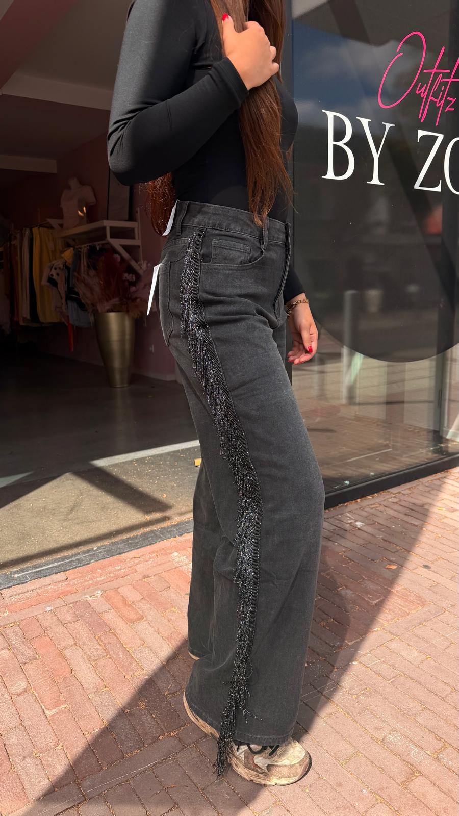 Fringe Jeans #2103 Dark Grey